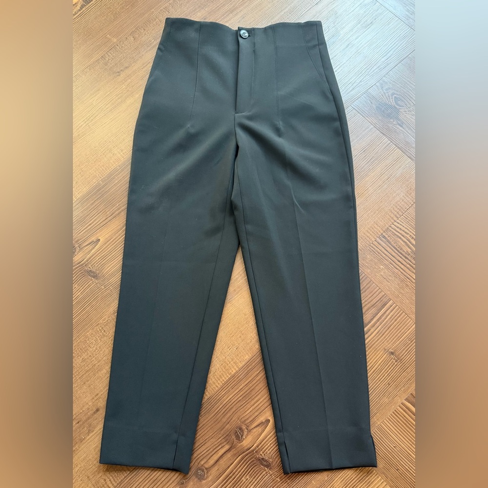 {Zara} Classic Tapered Black Trousers